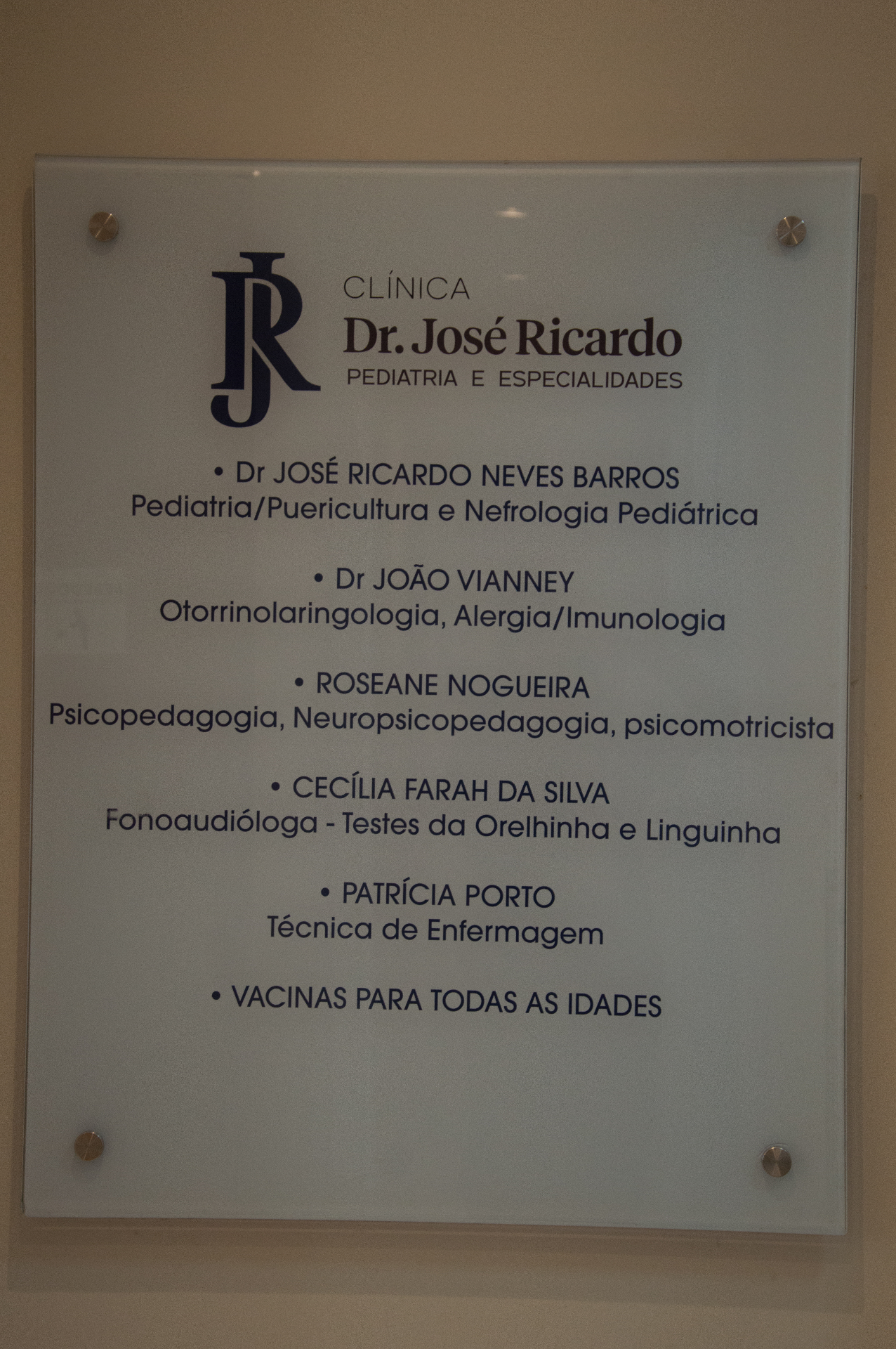 Especialidades da clínica